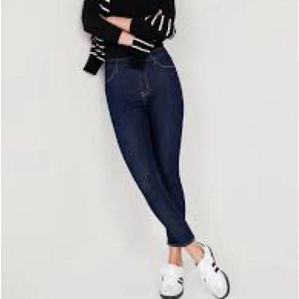Old Navy Women Jean Pants 2 High Rise Super Skinny Dark Wash Stretch Blue - Picture 10 of 10
